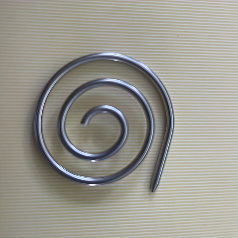 1pc Spiral Braiding Needle, Curved Spiral Weaving Tool, Weaving Tool Suitable For Yarn Sewing Weaving Beginners (golden And Silvery)