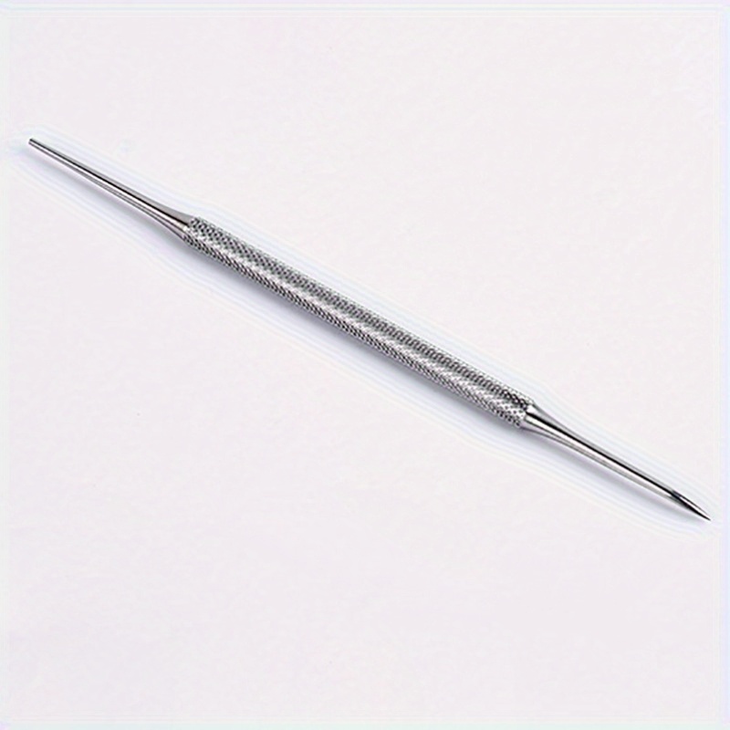 TEMU Stainless Steel Silvery Double Head Toenails Lifter, Ingrown Toenails Nail Lifter Toe Nail Dirt Remover Tool, Nail Picking File Nail Pen, Pedicure Tools Beauty File Too