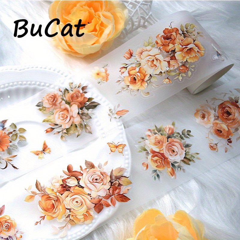 Image of 200cm No-repeat Pre-cut Tape Matte Special Oil Decortaive Adhesive Tape For Stickers Scrapbooking Junk Journal Planner Diy Supplies