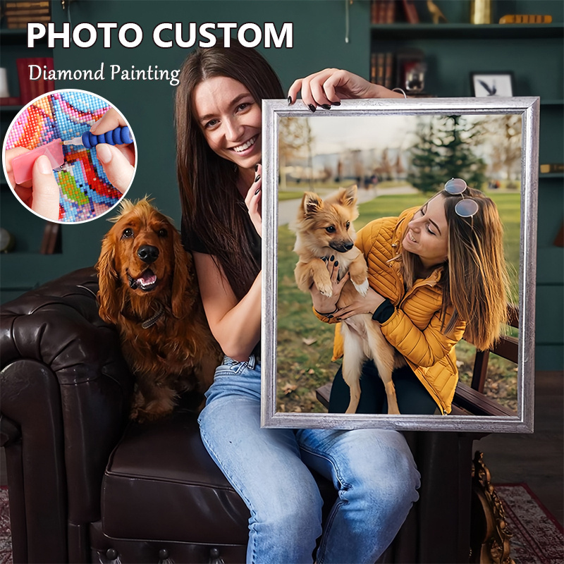 

Customized Photo 5d Diamond Painting Kit - Diy Full Round Diamond Embroidery, Sparkling Personalized Mosaic Art For Home Decor, Unique Gift Idea, Acrylic (pmma), Craft Tools & Supplies