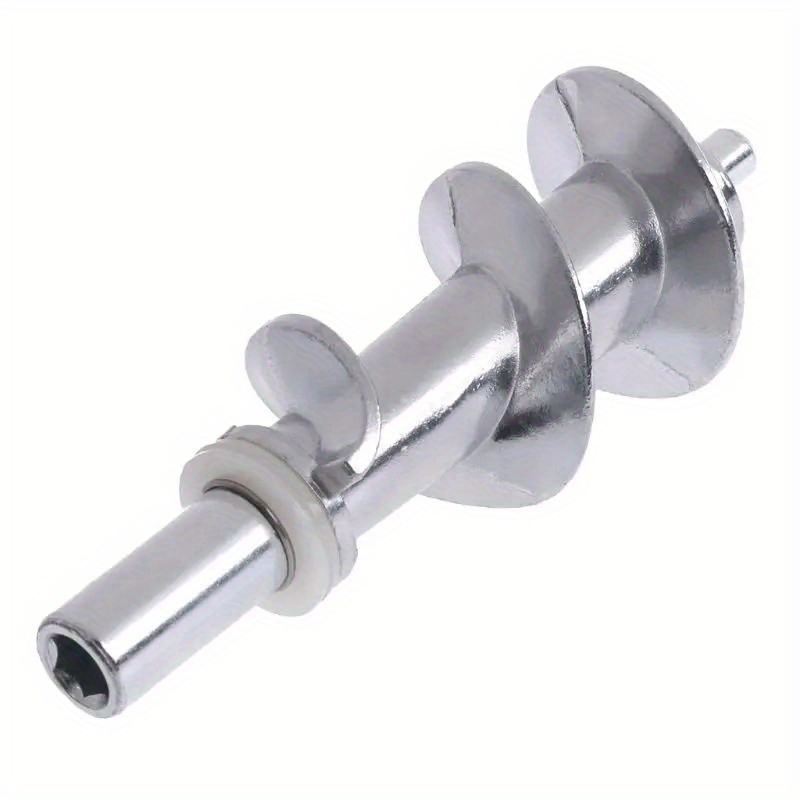 stainless steel meat grinder spiral stuffer attachment food grade metal accessory   safe for food contact electric meat grinder replacement part details 0