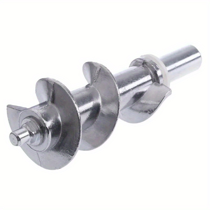 stainless steel meat grinder spiral stuffer attachment food grade metal accessory   safe for food contact electric meat grinder replacement part details 2