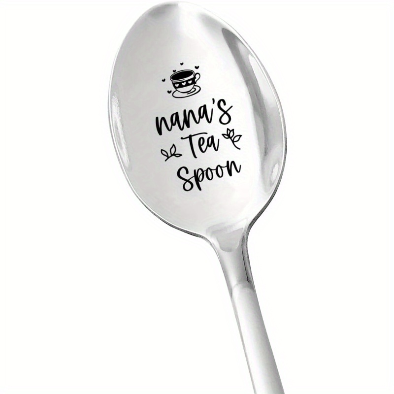 

's : Engraved Steel - For Tea , & Engraving Spoon