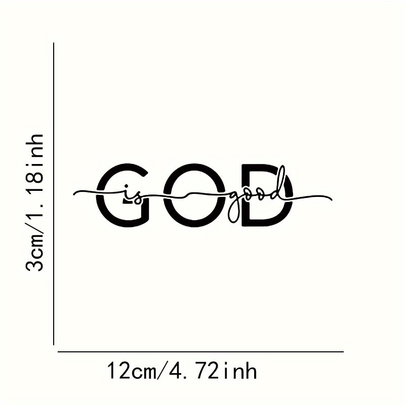 Spread God's Love: 1pc Beautiful Christian Car Stickers - Pe Material