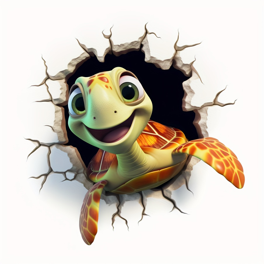 Turtle Funny Car Stickers And Decals Sea Decals Turtle Wall Stickers