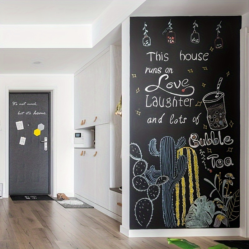 

Easy-erase Rustic Chalkboard Wall Decal - Waterproof & Removable, Perfect For Home & Office Decor