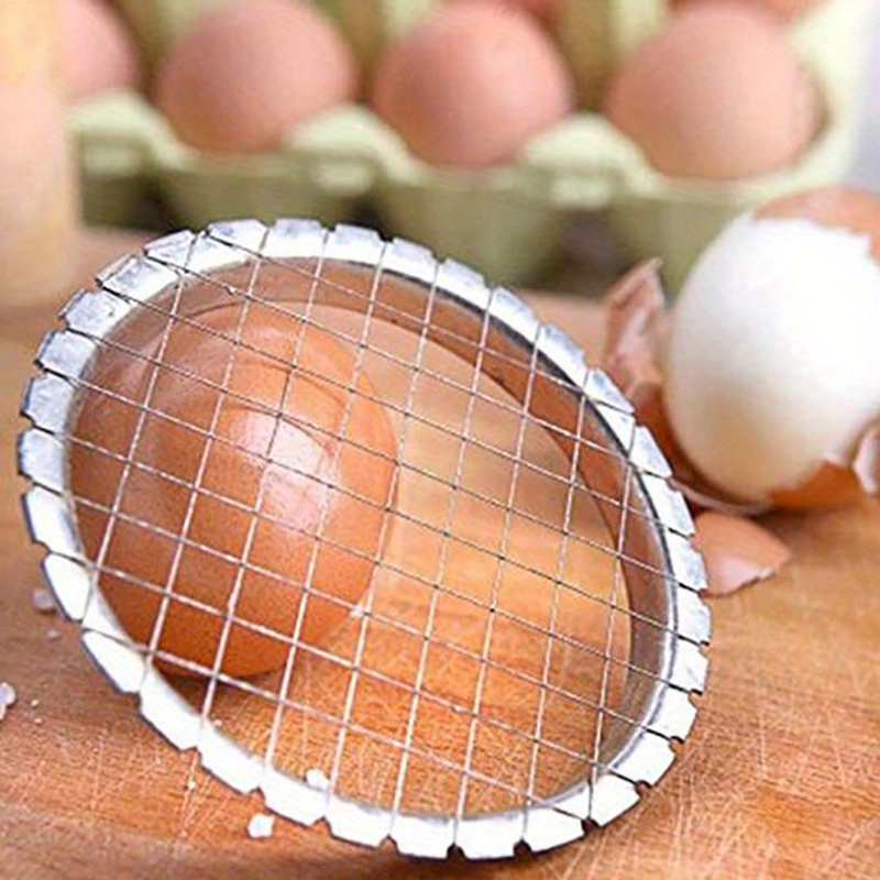 

Versatile Stainless Steel Egg Slicer & Vegetable Chopper - Easy-grip, Rust-resistant Kitchen Tool For Perfectly Sliced Eggs, Mashed Potatoes & More