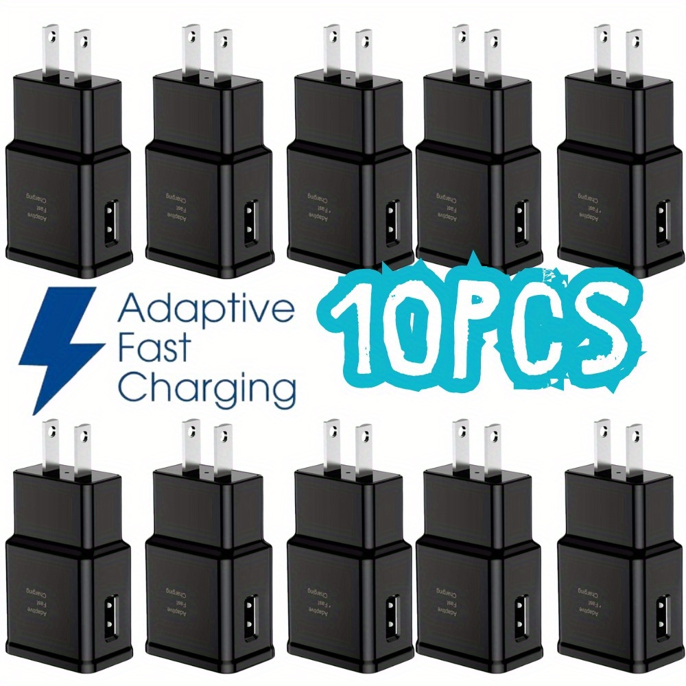 

10x Bulk Lot Adaptive Fast Usb Wall Charger Block Power Adapter For Samsung Lg