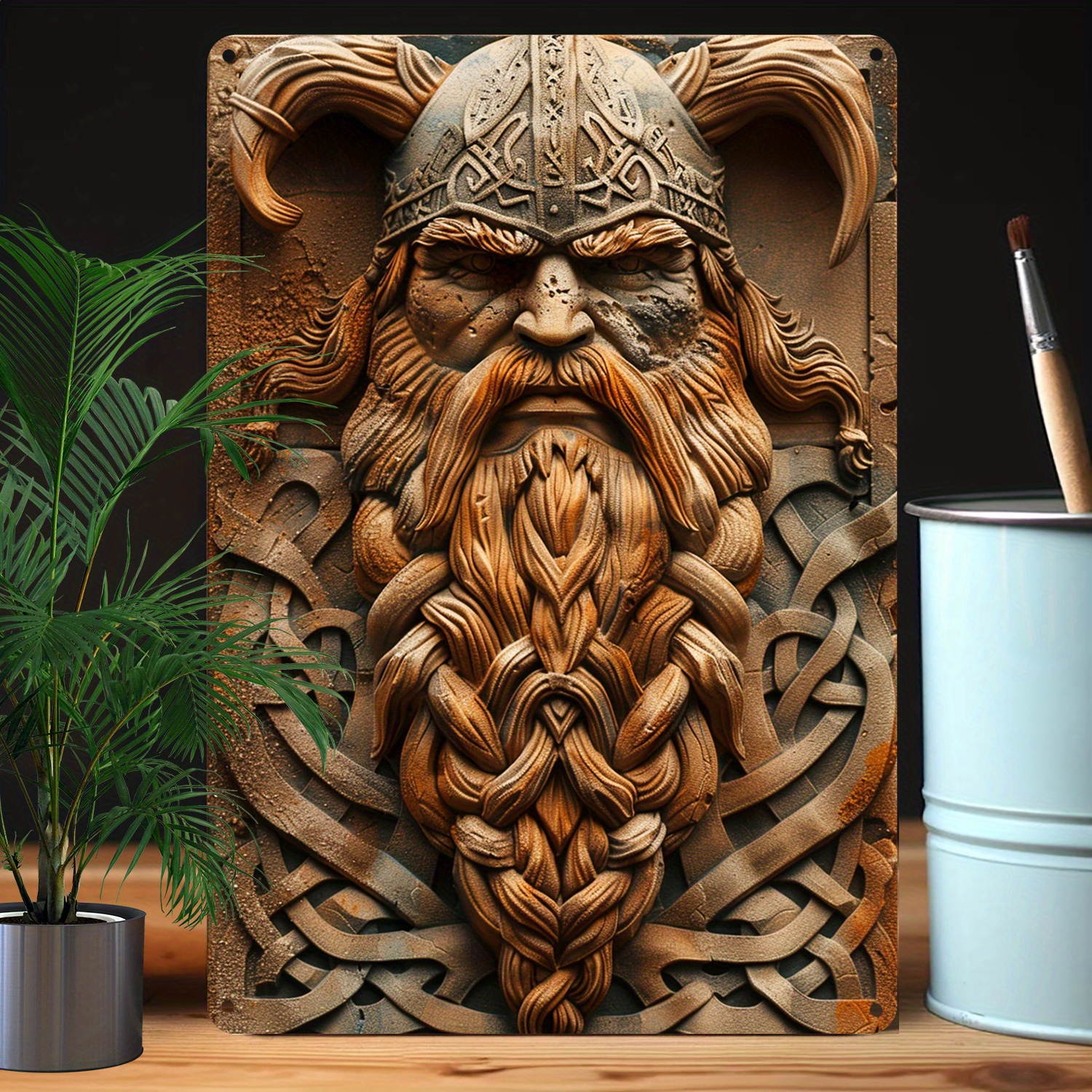 

Viking Warrior 3d Decal - 100% Aluminum Material - 32% Higher Bending Resistance - 8x12 Inch (20x30cm) - Perfect For Bedroom, Livingroom, Office, Kitchen, Studio, Classroom, And More - A3161