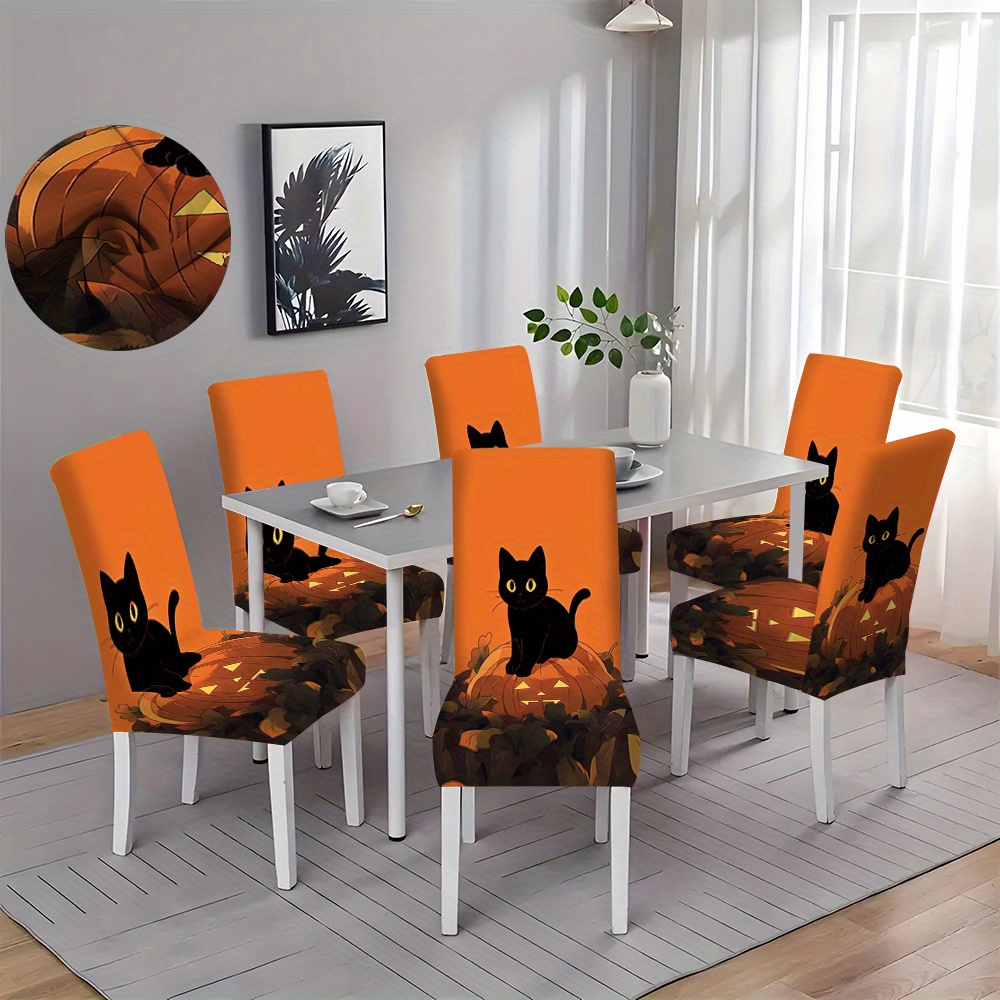 

2/4/6pcs Celebration Chair Slipcovers, Dining Chair Cover, Furniture Protector, Dining Room Living Room Furniture Decoration