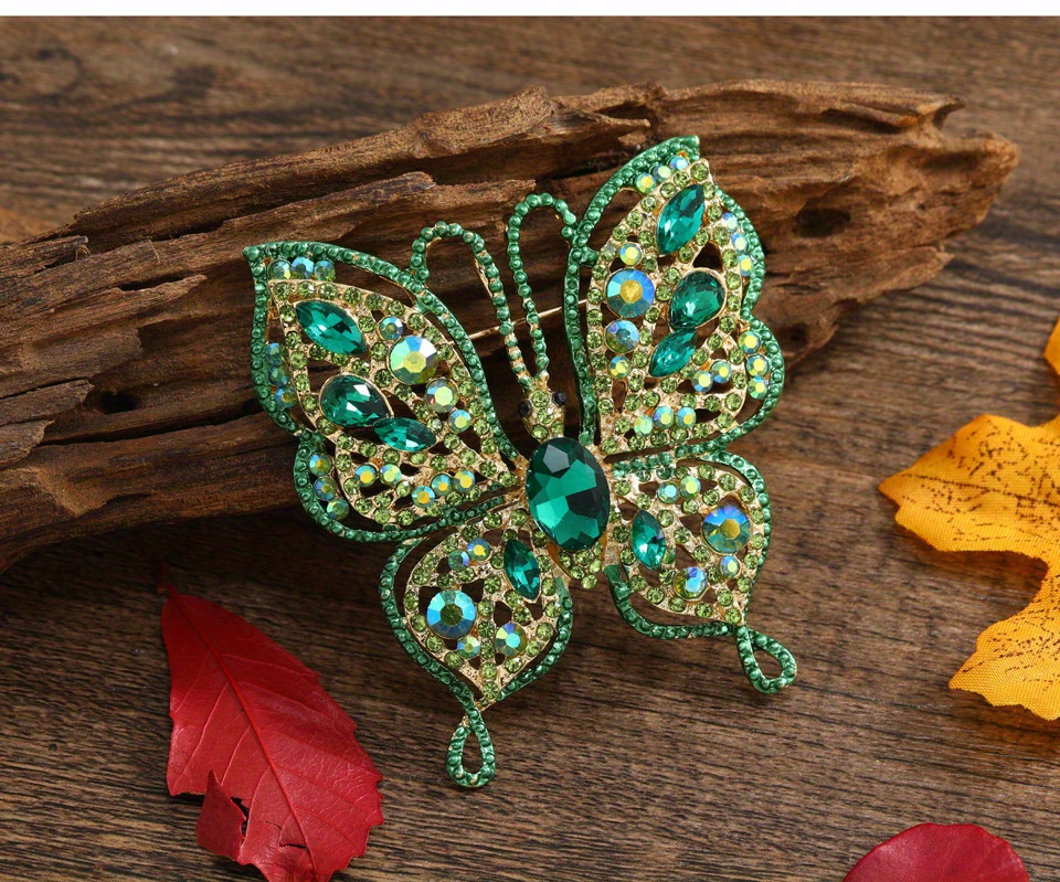 elegant luxury   brooches for women exquisite   insect pins multicolored office suit badges details 5