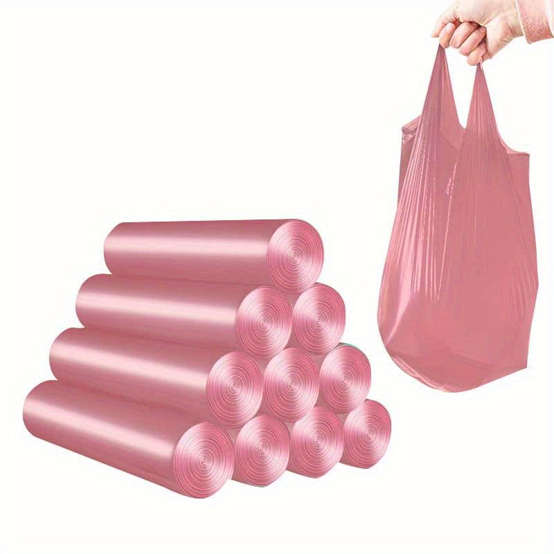 

20-piece Extra Thick Disposable Trash Bags With Handles - Large, Durable & Leak-proof For Kitchen, Office, And Bedroom Use