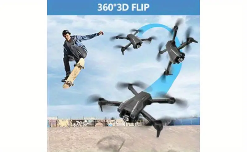 rc with 1080p hd fpv camera for beginners foldable mini with obstacle avoidance mode landing 3d flips 2 batteri Product details 7