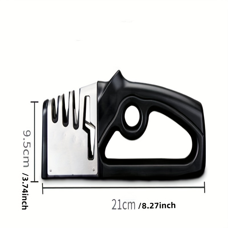 1pc professional knife and scissors sharpener 4 in 1 diamond manual sharpening tool with   blades for kitchen and outdoor use no electricity needed details 3