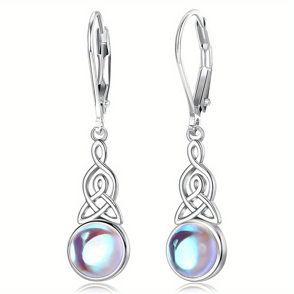 Women's Vintage Style Moonstone Dangle Earrings