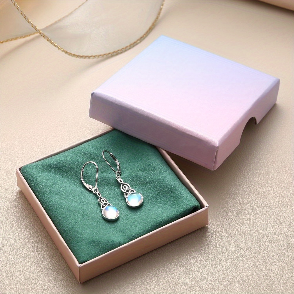 Women's Vintage Style Moonstone Dangle Earrings
