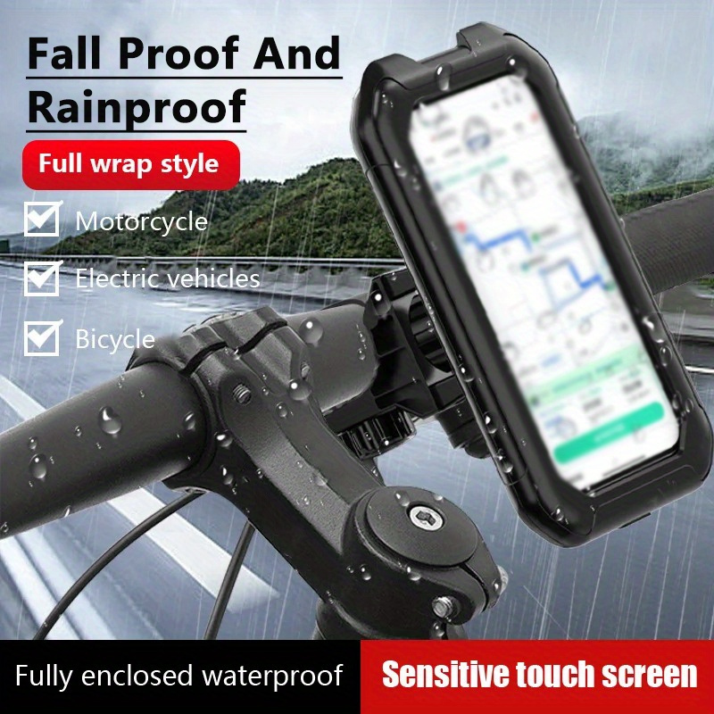 

Shockproof Waterproof Phone Mount For Bikes & Motorcycles - Aluminum Alloy, Fits 4.7-6.8" Phones, Handlebar Installation