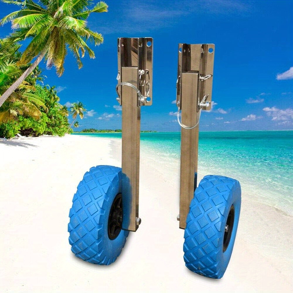 TEMU Boat Wheels Boat Trailer Tires Wheels Stainless Alumininum Wheels Inflatable For Boat Kayak