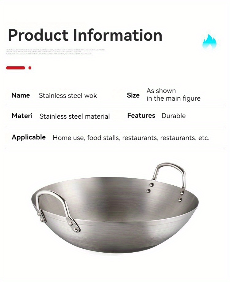 versatile stainless steel wok   gas induction cooking   kitchen essential details 7