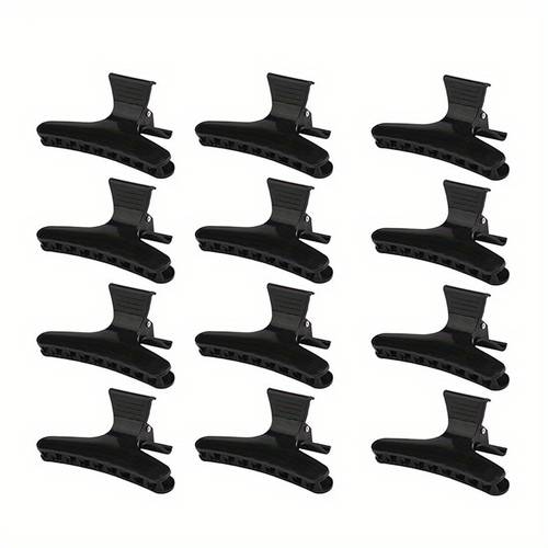12pcs set hair claw clips hair clip clamps hairpin barber claw styling holding tool