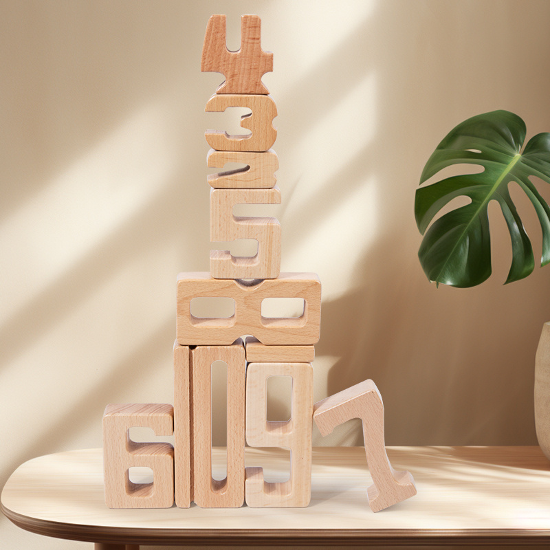 

Montessori Educational Number Building Blocks Puzzle, Math Teaching Aids Set