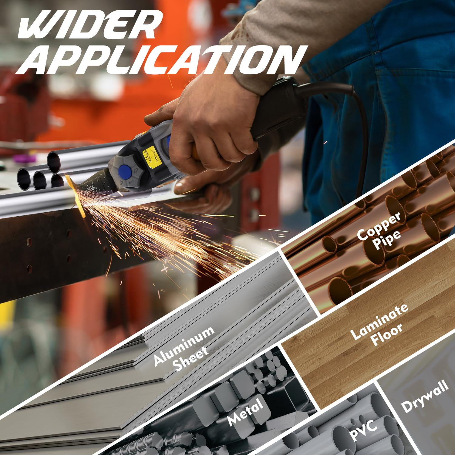 15 PCS Titanium Oscillating Saw Blades Metal Cutting, Multitool - TikTok