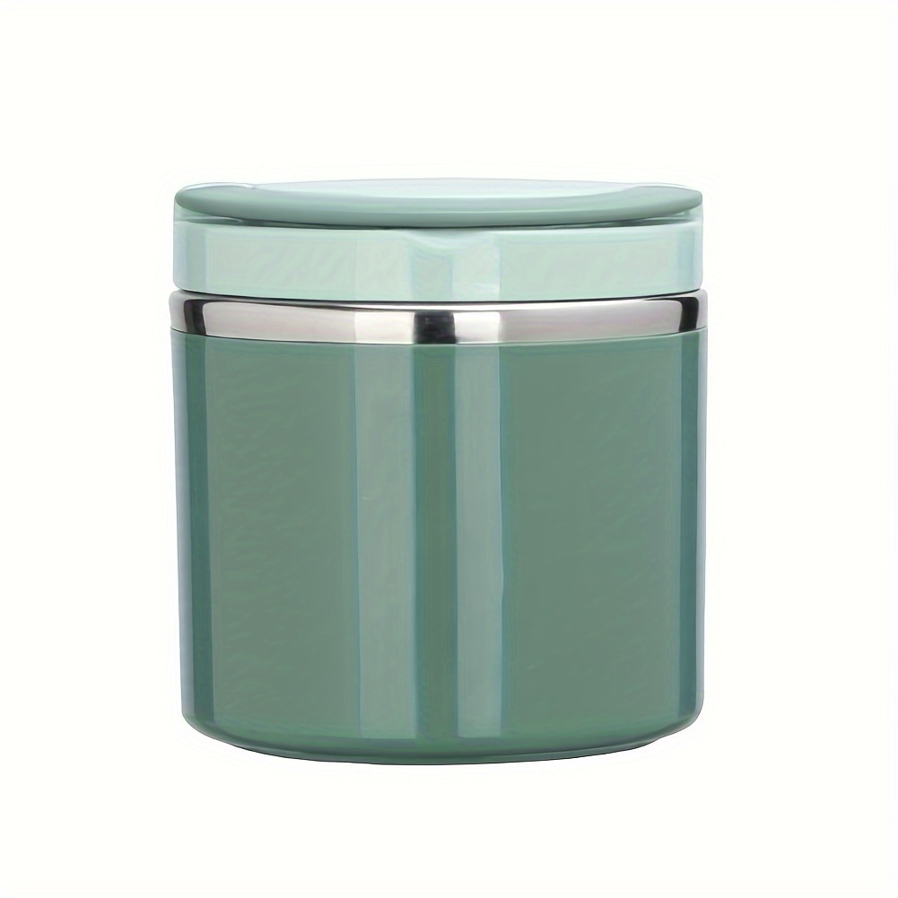 TEMU Stainless Steel Insulated Food Jar With Handle - Leakproof, Microwave-safe Box For Soup, & - For School, , Camping & Picnics