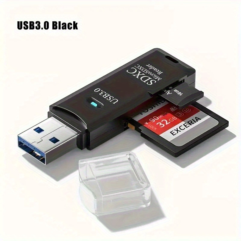 

High-speed Usb 3.0 & 2.0 Mini Sd/tf Card Reader - Transfer Photos & Data From Camera Memory To Your Computer