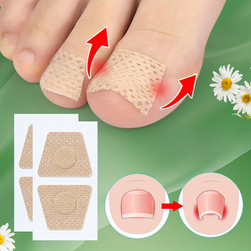 TEMU 10pcs Nail Patches, Unscented Nail Renewal Stickers For Repairing And Improving Appearance Of Damaged, Discolored, And Thick Nails, Toenail Fungus Removal Tools & Accessories