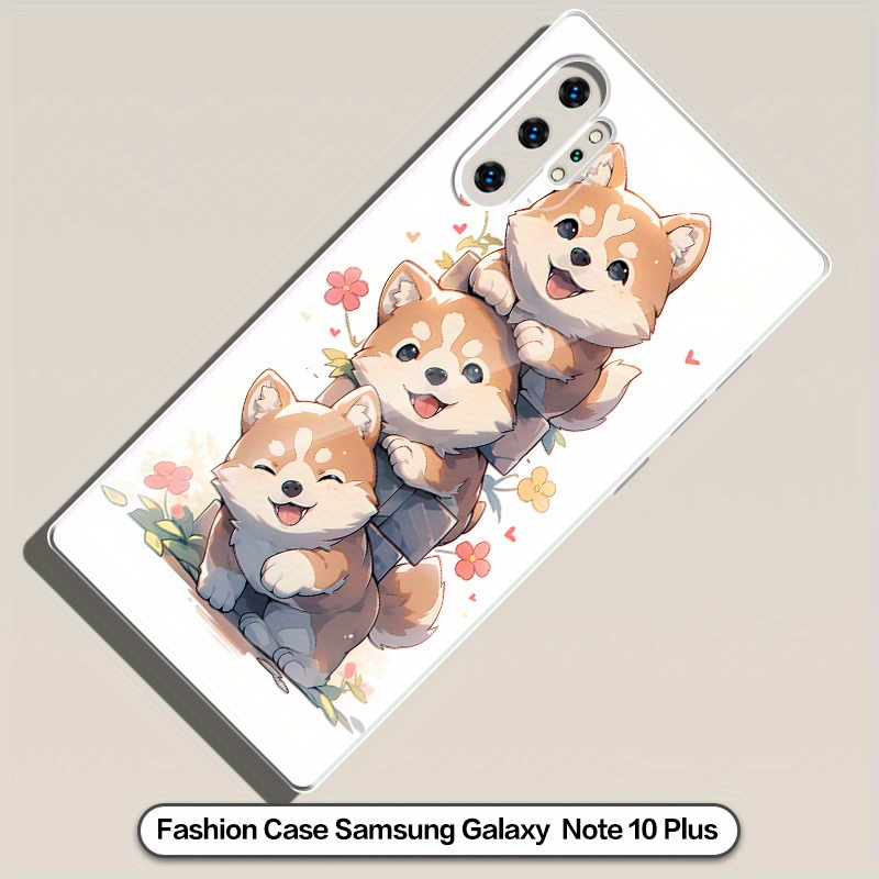 TEMU 3 Puppies Pattern Mobile Phone Case For Galaxy Note 20 Ultra 5g/note 20 5g/note 10+/anti-fall Protective Case/note 10 Lite/note 20/10 Plus/note
