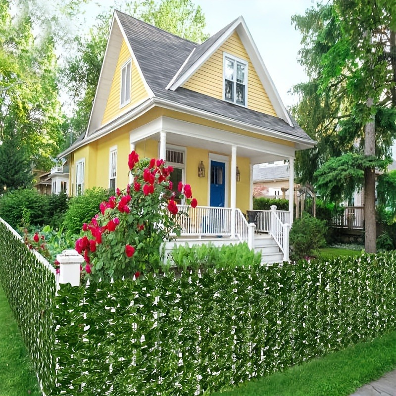 

1pc Artificial Ivy Privacy Fence Screen - Uv Protected Faux Hedge Wall Decor For Outdoor Garden, Balcony - No Electricity Or Battery Needed, Ramadan, Graduation, Juneteenth, Summer Party Decorations