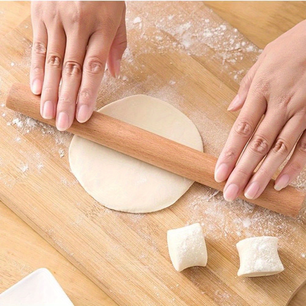 премиум деревянная скалка эргономичная антипригарная для теста для кухни, инструмент для выпечки с деталями ручки 1