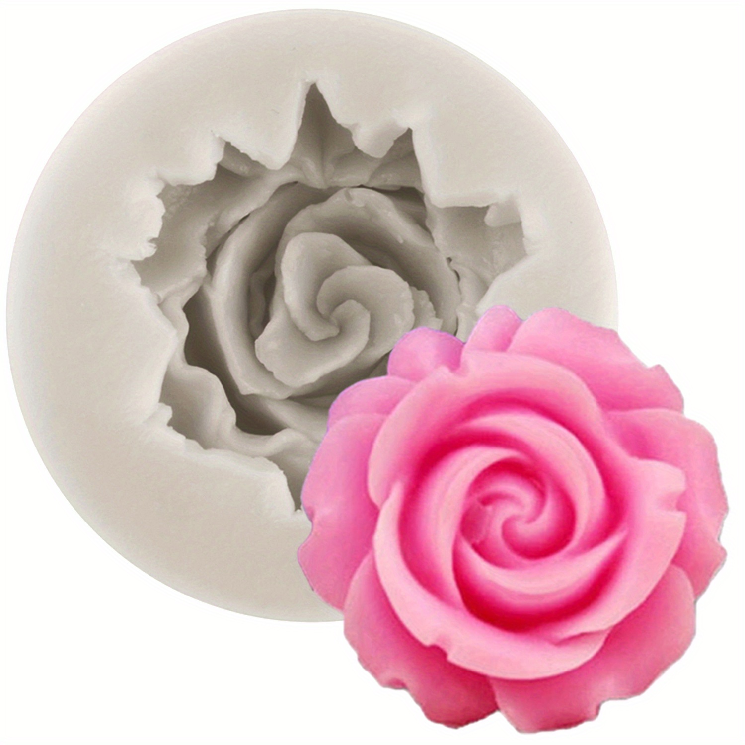 Rose Molds For Decorating Topper Gum Paste Polymer Clay Mould