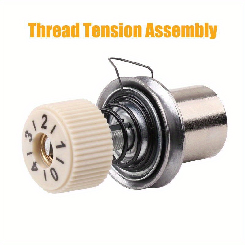 

Industrial Sewing Machine Thread Tension Assembly - No Battery Required, Manual Operation, Universal Fit, White Dial Sewing Component