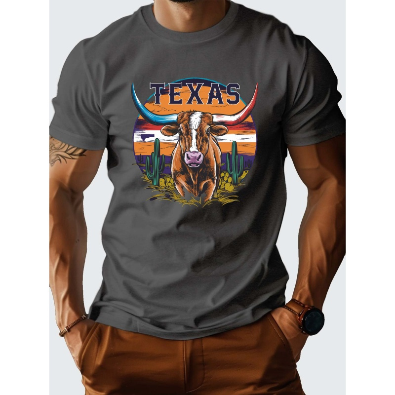 

Ox Texas G500 Pure Cotton Men's T-shirt With Comfort Fit