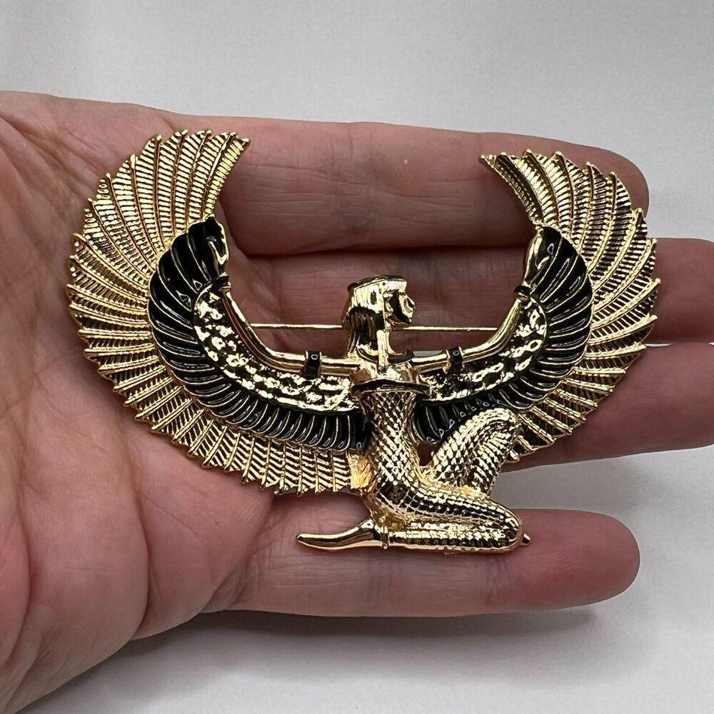 

Ladies Vintage Brooch Enamel Flying Eagle Retro Characters Casual Banquet Party Costume Accessories