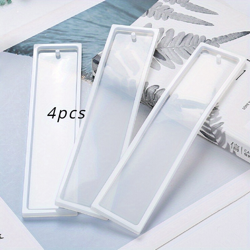 TEMU Rectangle Silicone Bookmark Mold, Making Epoxy Resin Jewelry, Craft Mold
