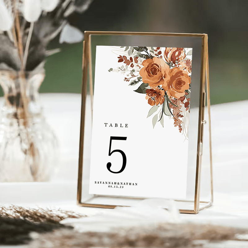 

Personalized Table Numbers Cards 20pcs - Ideal For Wedding Reception, Bridal Party, Anniversary, Birthday & Christmas Decorations, Restaurant Supplies, Desktop Decor