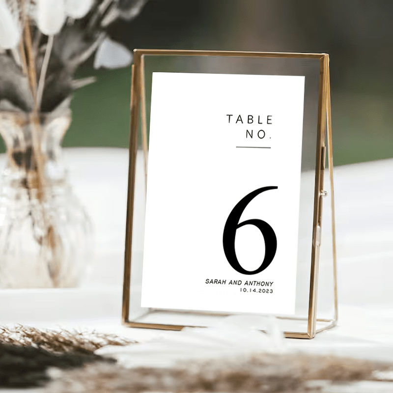 

Ensemble de 20 Cartes Numérotées de Table Personnalisables pour Mariages, Fêtes et Événements - Décoration Élégante & Outil d'Organisation