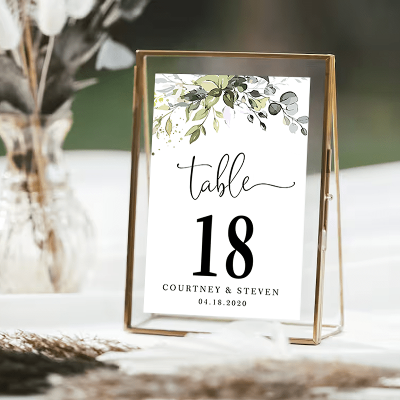 

20pcs Custom Table Number Cards For Weddings, Birthdays & Parties - Elegant Desktop Decor For Receptions & Celebrations