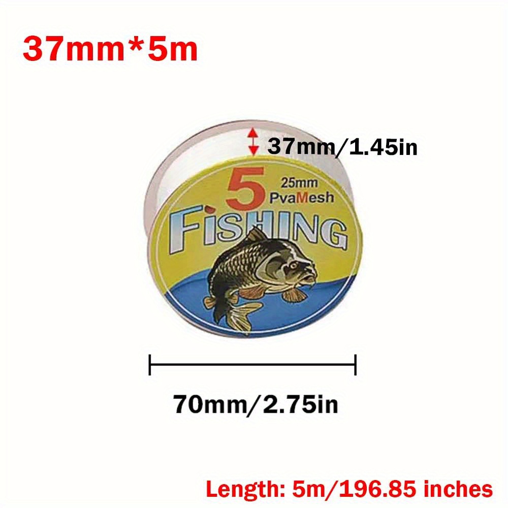 E-shop 5-m PVA 25/37/44 mm Köderbeutel PVA Locknetz wasserlöslicher Sack - Grundangelzubehör