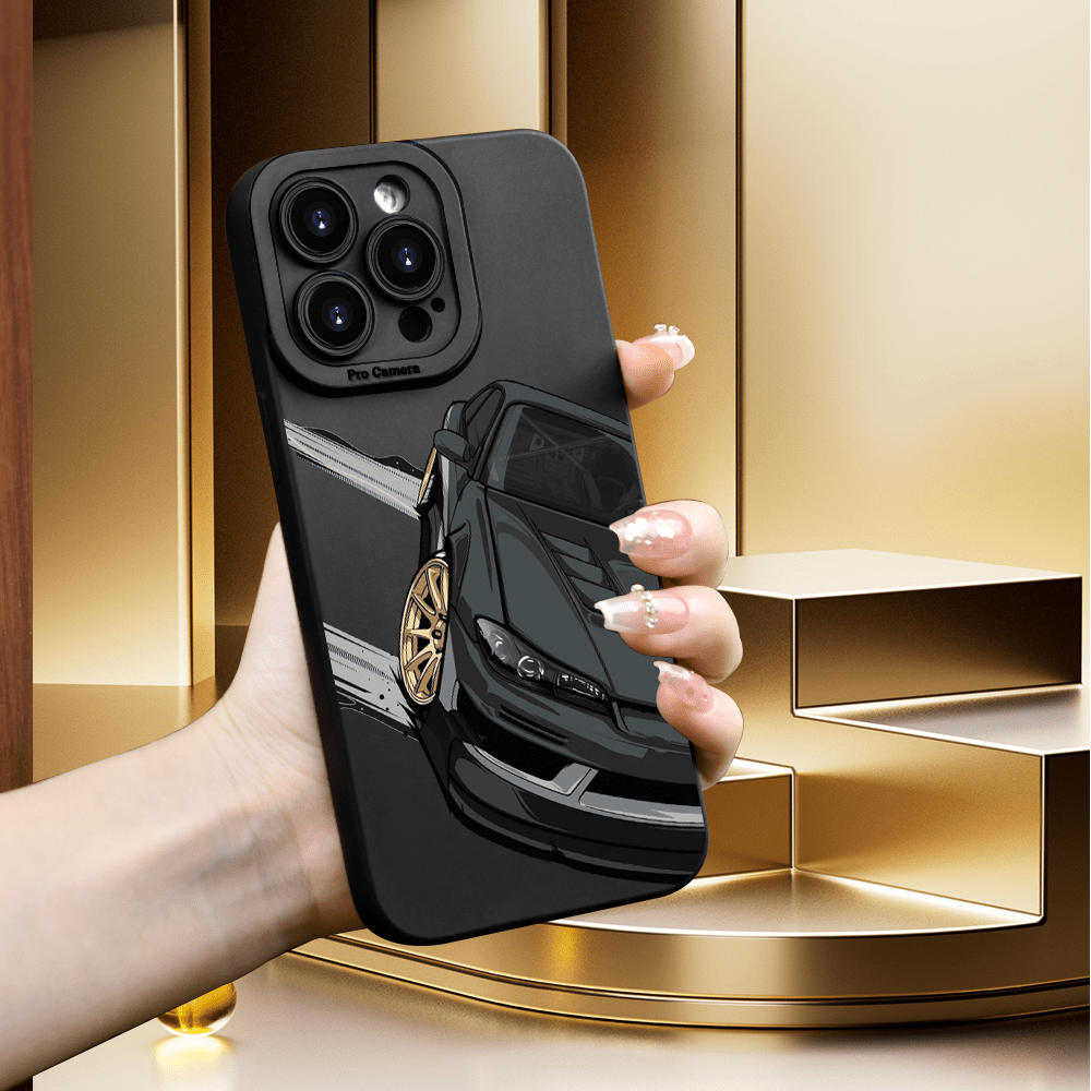 

Luxury Sports Coupe Design Tpu Phone Case - Shockproof Anti-scratch Cover For 15/14/13/12/11, Galaxy A15/a05s/a14/a34/a52/a53/a54 - Sleek Protective Gear With Eye-catching Car Print
