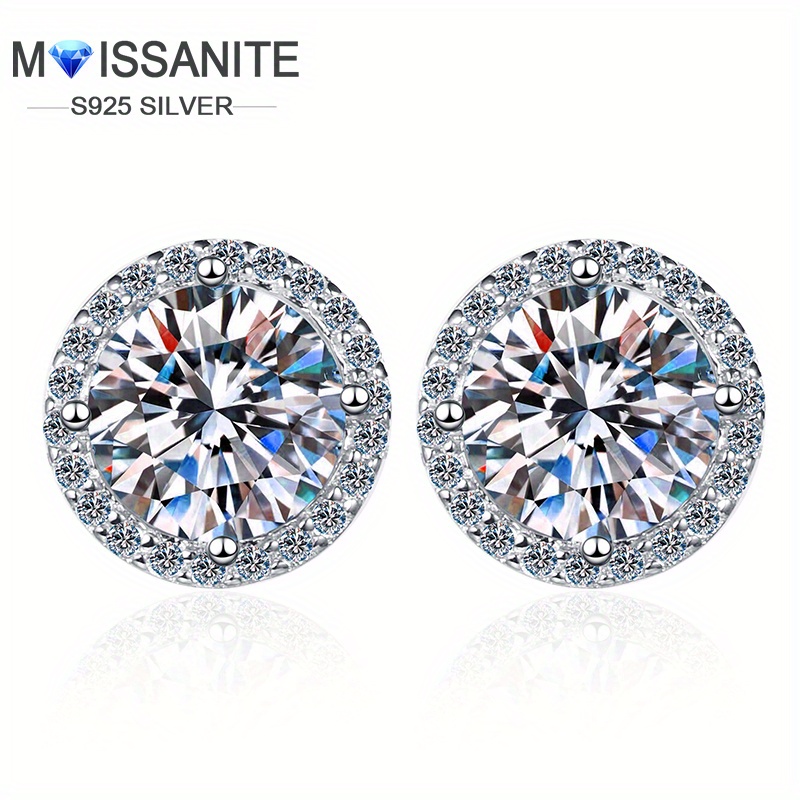 

1 Of S925 Moissanite , 0.5 /1 , Unisex , , For , Or , Box Included,