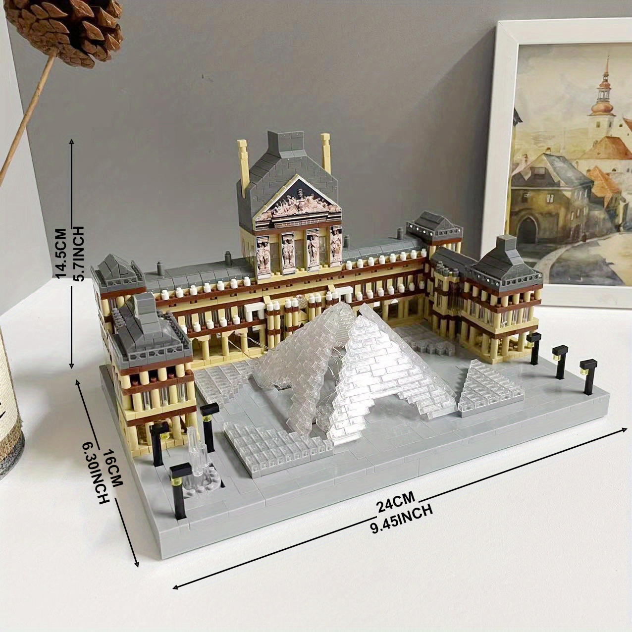TEMU 3500pcs Building, Building Blocks Model, Puzzle Educational Building Blocks, Three-dimensional Assembly Memorial Art Decoration Toy Gift