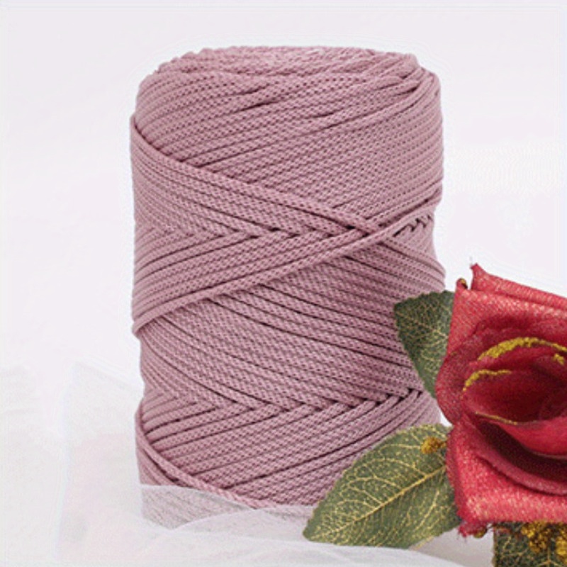 1pc, 200m Thick Thread Cylinder Thread Hollow Thread Ice Hemp Thread Hand Woven Crochet Hat Cushion Hook Bag Thread