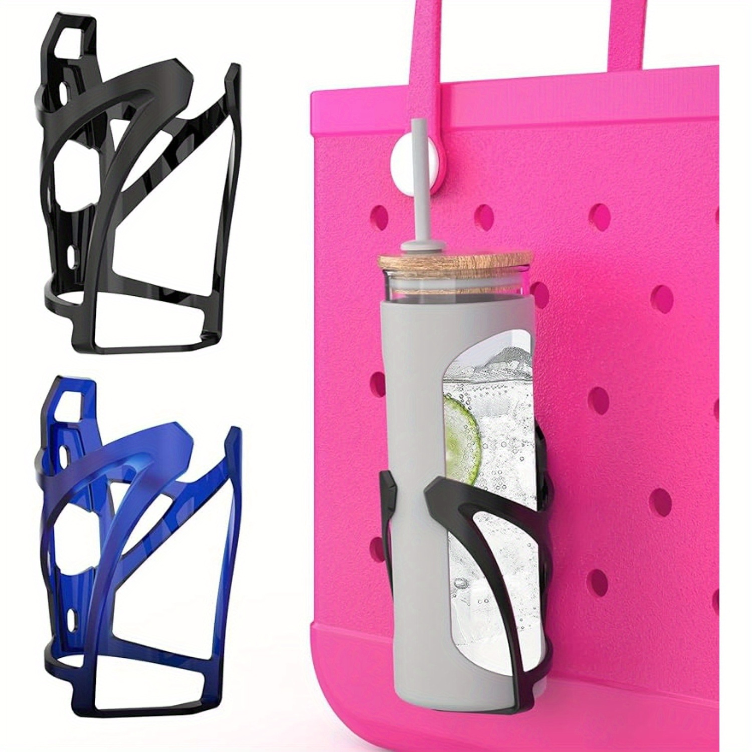 

1pc Cup Holder For , Drink Holder Accessories For Bags, Insert Charm Water Bottle Holder Compatible With , Adjustable Cup Holder Attachment For Beach Hole Bags