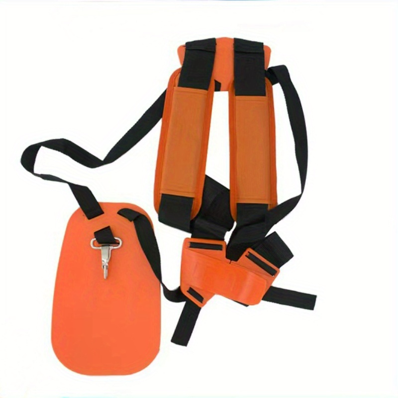 Image of Lawn Mower Harness Strap Adjustable Grass Trimmer Strap Double Shoulder Labor Pruner Belt Mower Shoulder Strap
