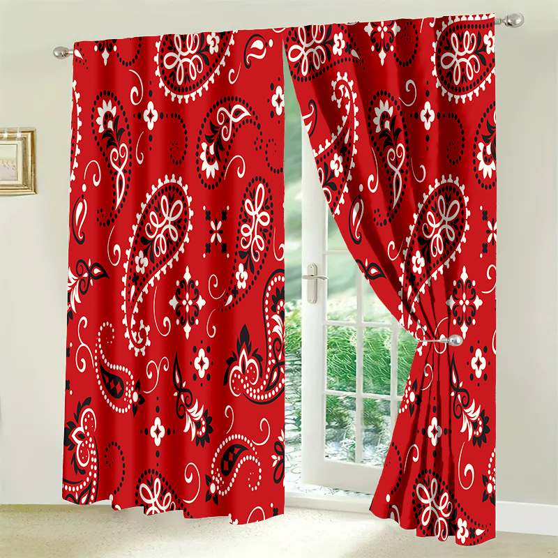 

2pcs Set Door Curtains - Lightweight, Washable Polyester For Cozy Bedroom, Chic Office, Stylish Kitchen & Living Room Decor, Curtains For Living Room