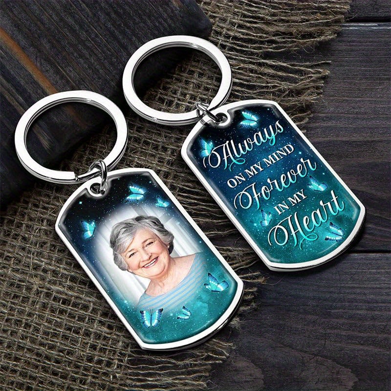 

Personalized Memorial Keychain – Stainless Steel Custom Keyring With Engraved Sympathy Messages, Bereavement Gifts For Loss Of Mother, Condolence Keepsake For Loved Ones, Grieving Support Token