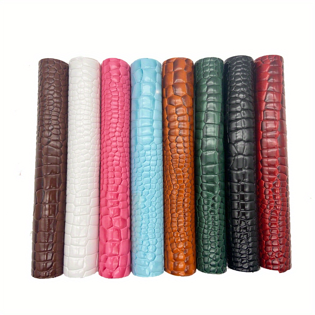 

Crocodile Embossed Roll - 12"x53" Pu For Diy Crafts, & Bows -